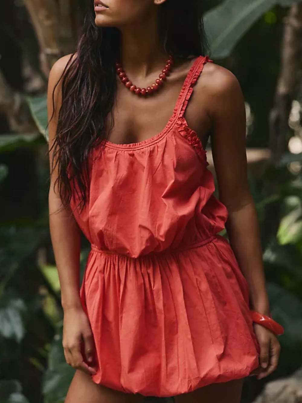 Free People Coral Mini Dress
